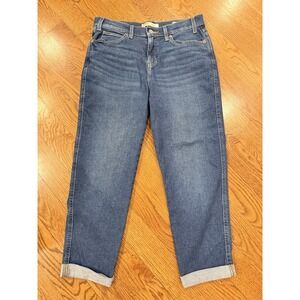 Signature by Levi Strauss Heritage Boyfriend cropped women's jeans, size 8.